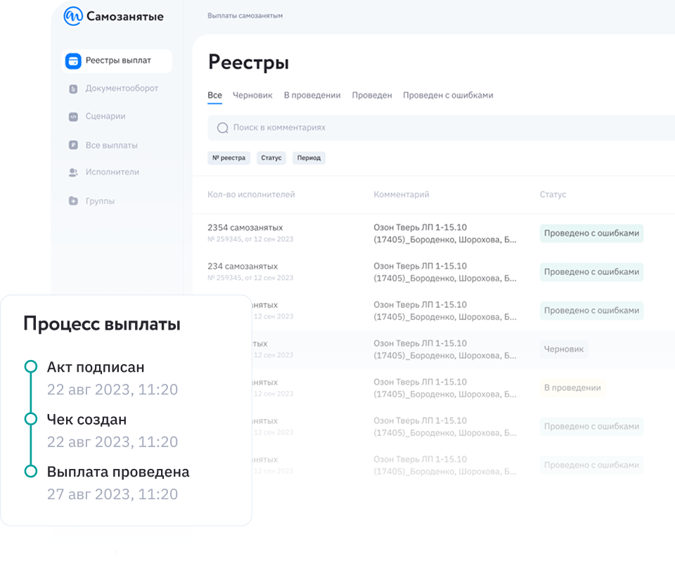 3 клика на сотни выплат