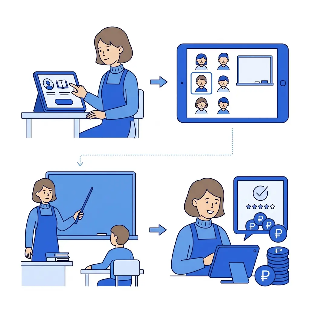 Сервис подработки для учителя и педагога